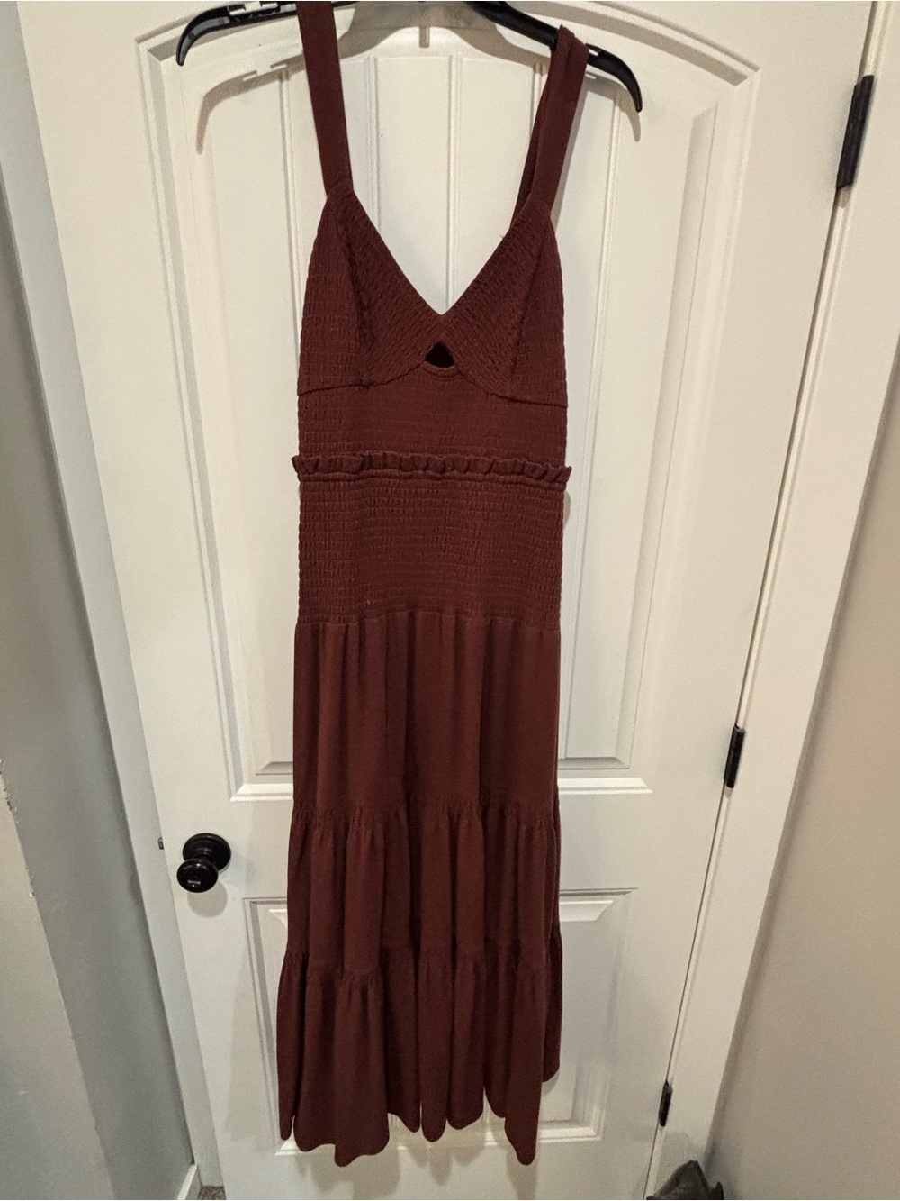 NWT Anthropologie gorgeous wine burgundy maxi dress.